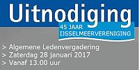 UITNODIGING: Algemene Ledenvergadering van de IJsselmeervereniging 2017